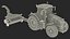 Tractor with Forage Harvester