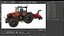 Tractor with Forage Harvester