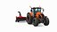 Tractor with Forage Harvester