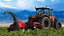 Tractor with Forage Harvester