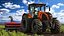 Tractor with Forage Harvester