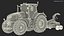 Tractor with Forage Harvester
