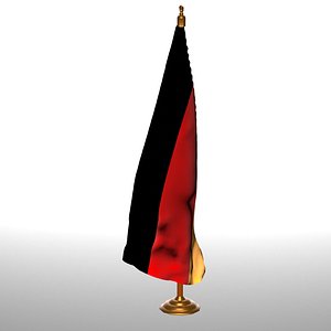 3D germany  table flag t model