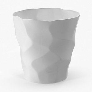 3d model white ceramic cup