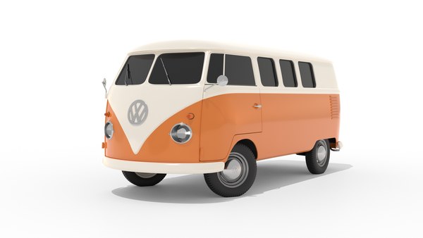 VW T1 Bulli Bus 3D Neopren Mäppchen - Klein