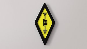 3D Ham Radio Logo model