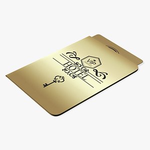 Guest Room Hotel Keycard Gold