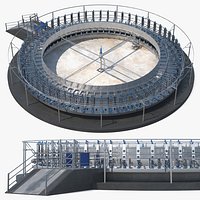 Rotary Milking Station Clean Ready State