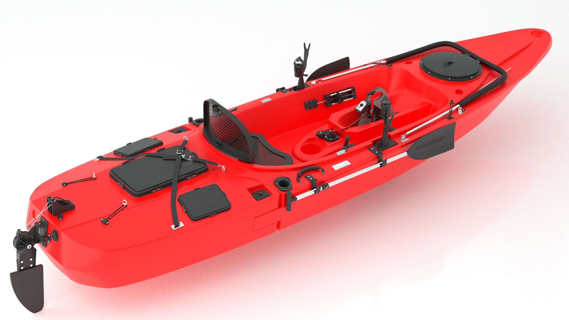 Kayak For Fishing With An Electric Motor Haswing Winix HB-54601 Red 3D  Model - TurboSquid 2027146
