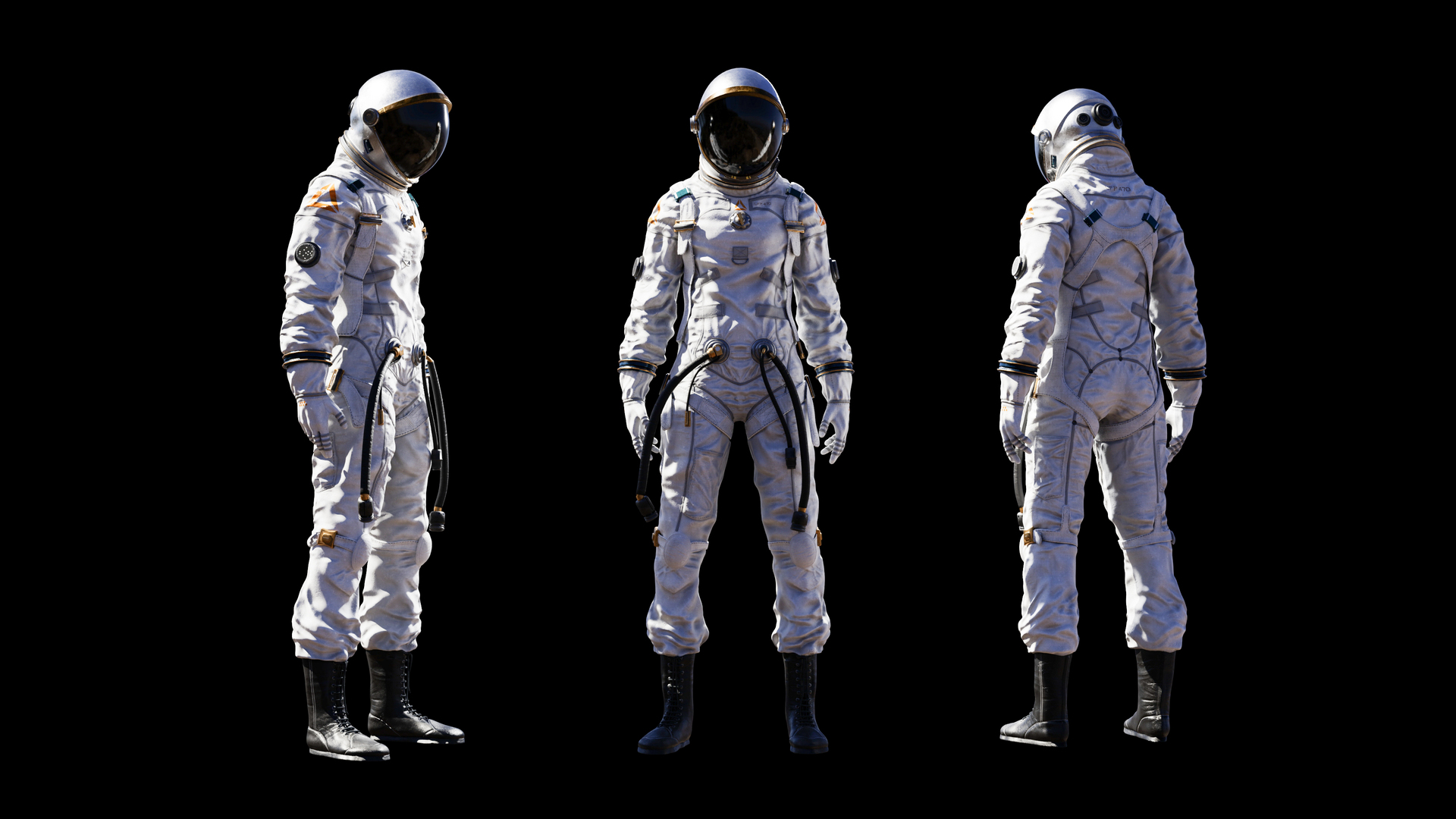 Female Space Suit 3D Model model - TurboSquid 1801159