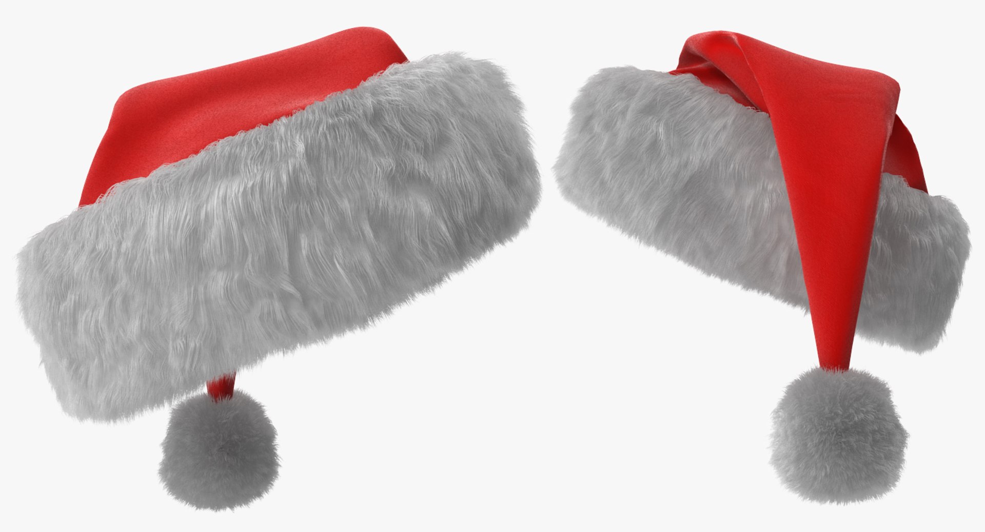 3D Santa Claus Hat Fur - TurboSquid 1216915