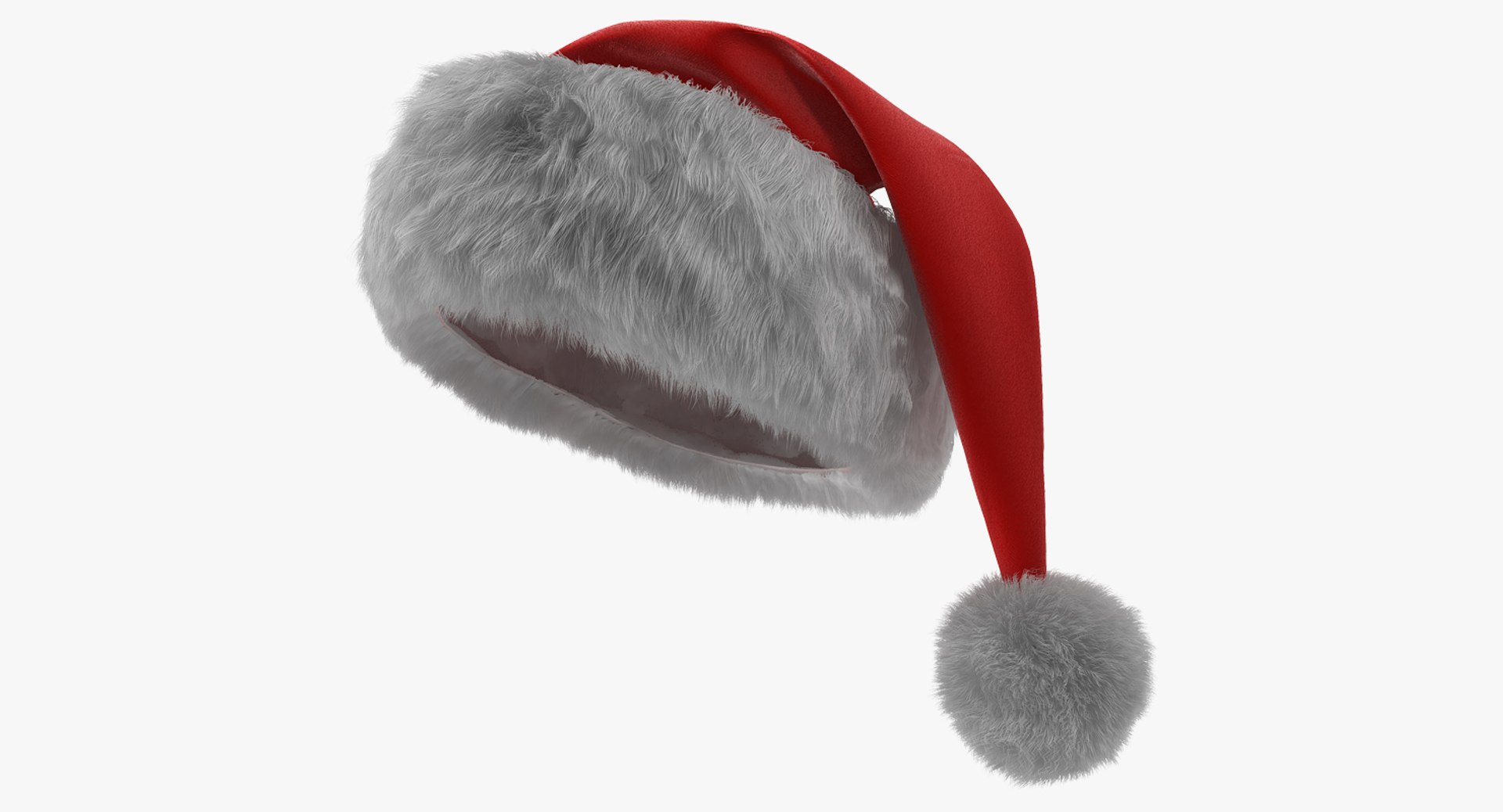 3D Santa Claus Hat Fur - TurboSquid 1216915