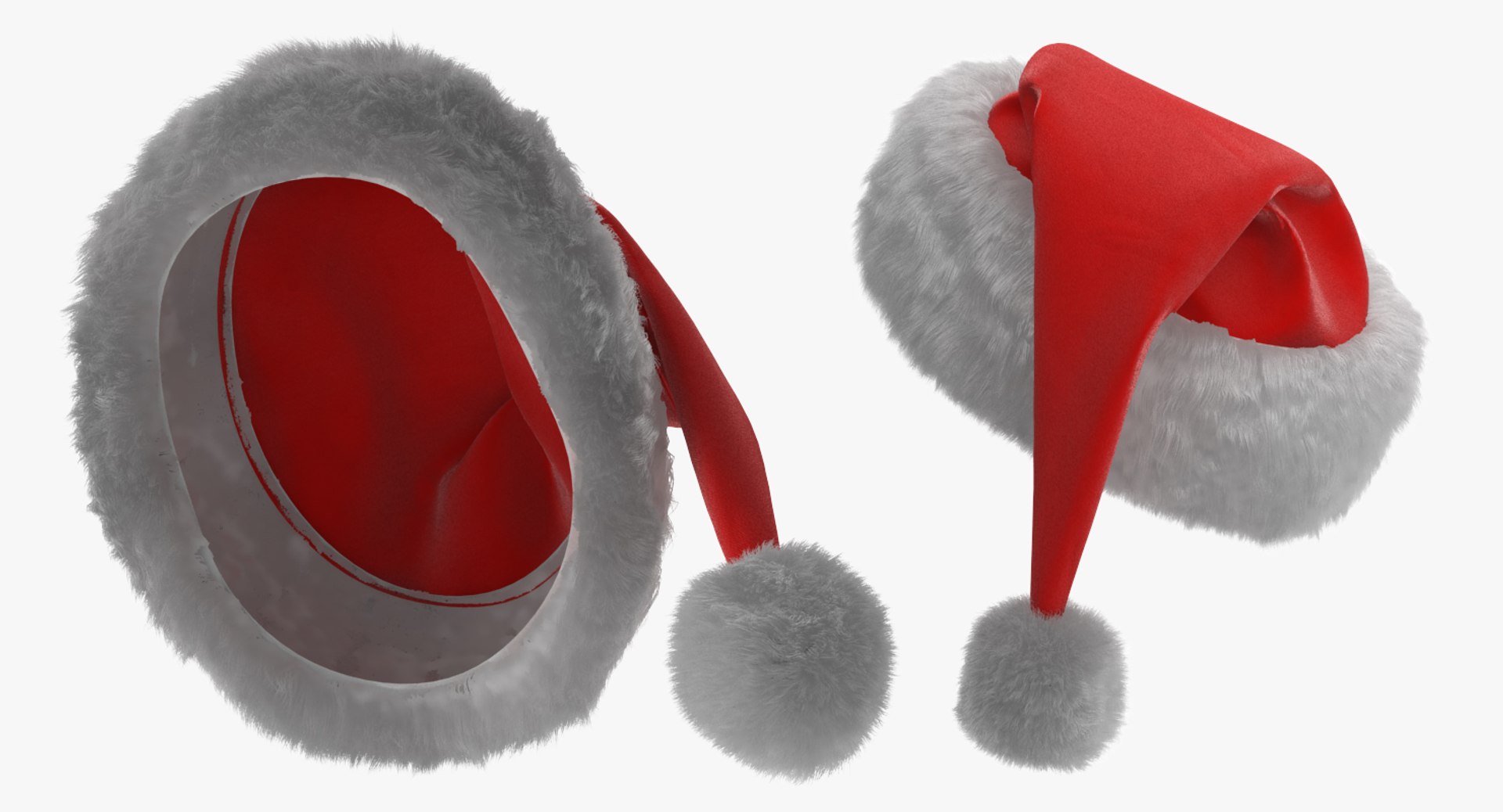 3d Santa Claus Hat Fur - Turbosquid 1216915