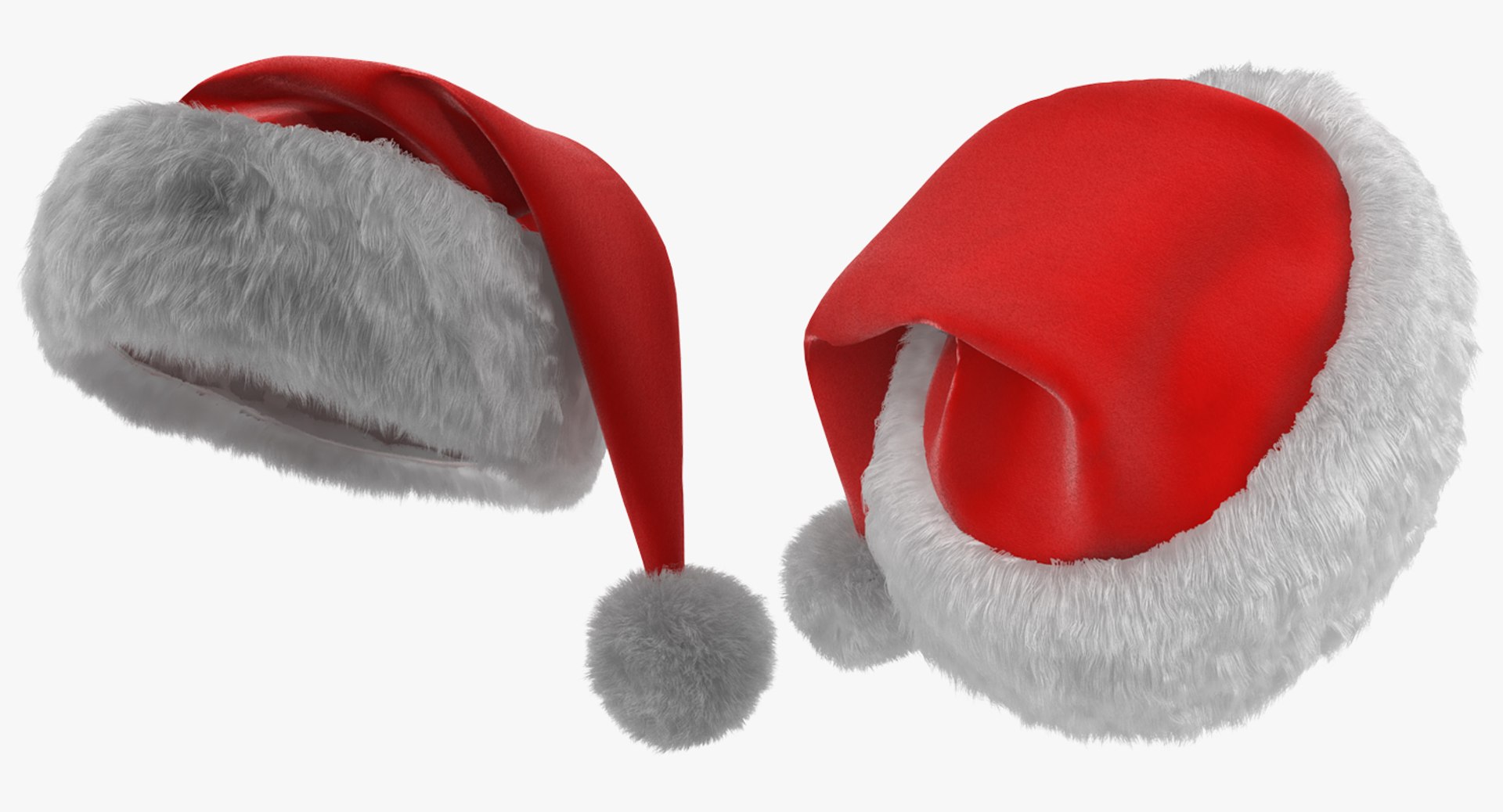 3D Santa Claus Hat Fur - TurboSquid 1216915