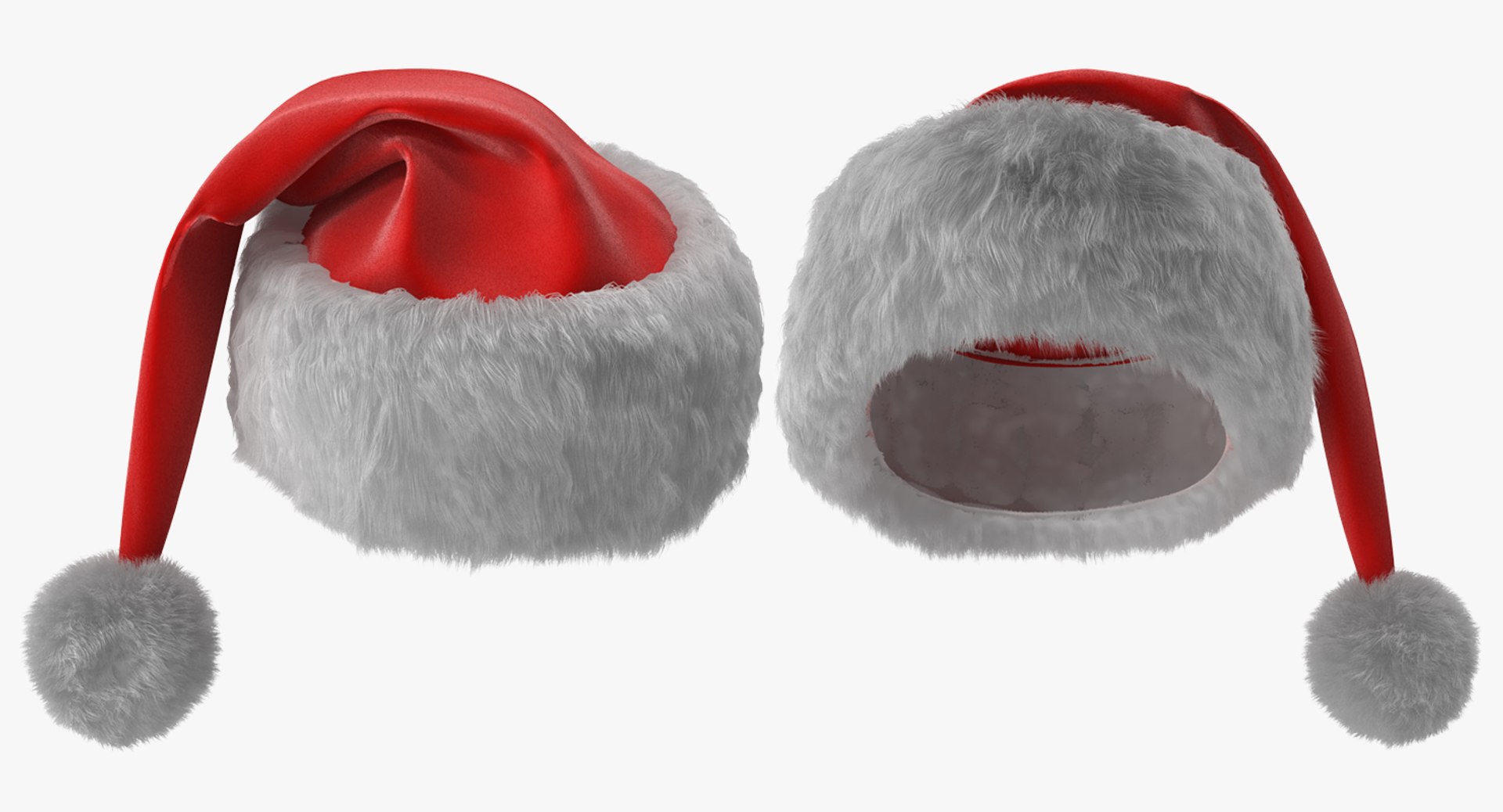 3D Santa Claus Hat Fur - TurboSquid 1216915