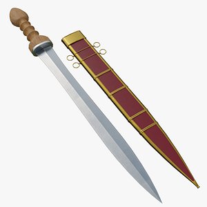 3D Gladius Hispaniensis Roman Sword
