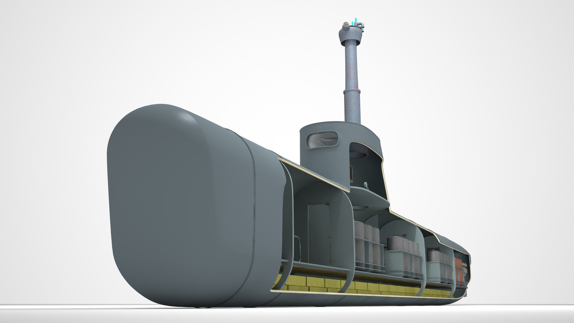 Narco Submarine 3D Model - TurboSquid 2207597