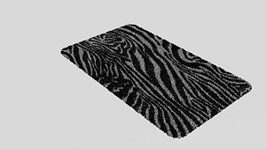 3d carpet zebra model