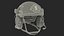 Tactical Gear Helmet Grey Camo Fur for Cinema 4D