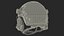 Tactical Gear Helmet Grey Camo Fur for Cinema 4D