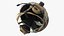 Tactical Gear Helmet Grey Camo Fur for Cinema 4D