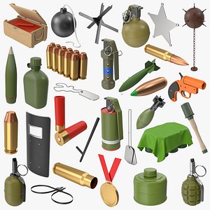 Military Guns Army Collection 3D