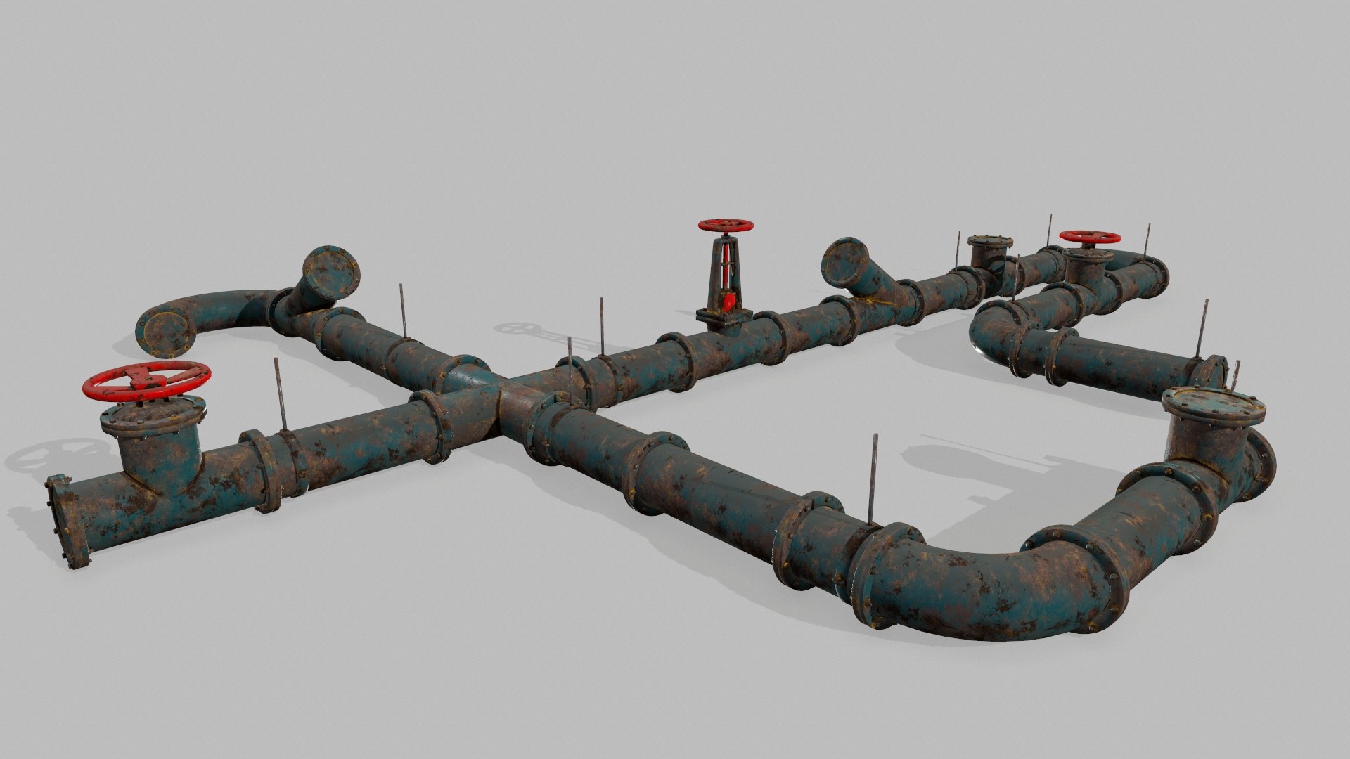 Pipe set 3D - TurboSquid 1330345
