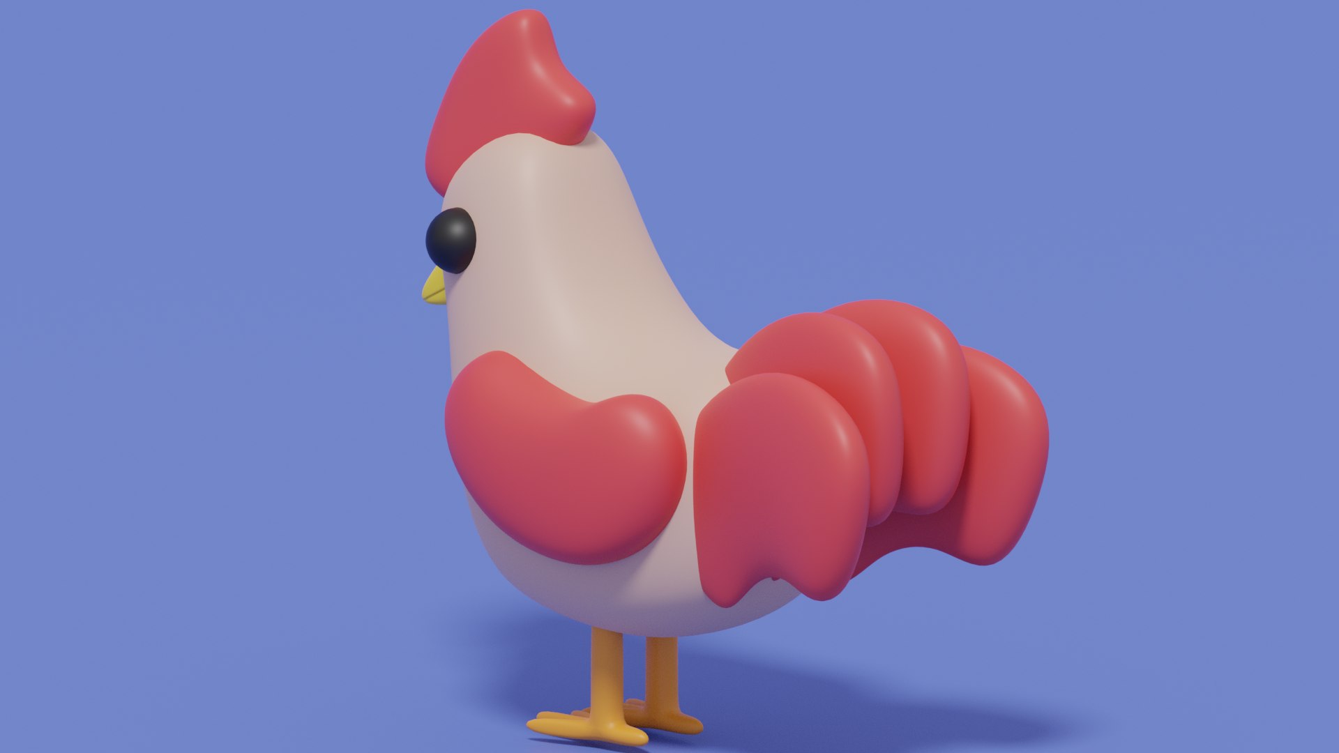 Cartoon Lovely Chicken 3D Model - TurboSquid 2338308