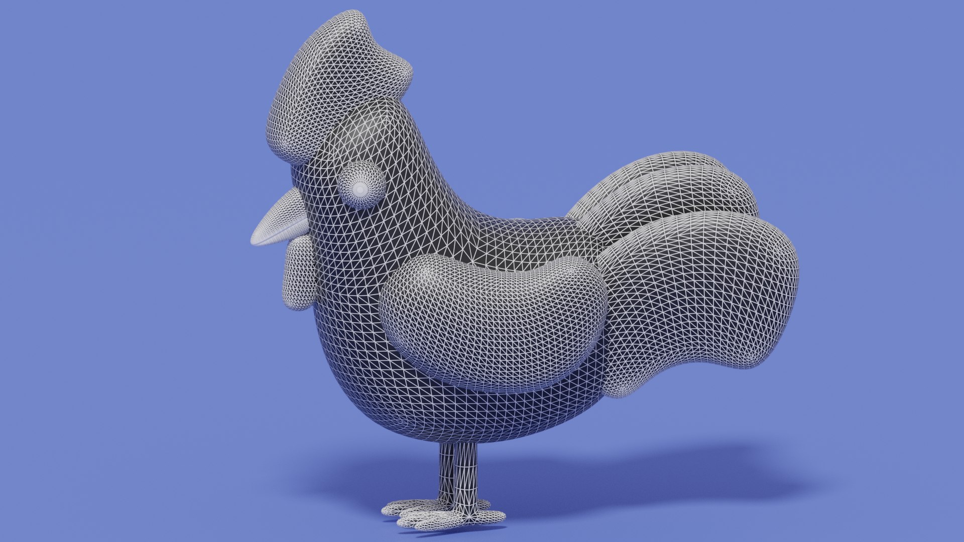 Cartoon Lovely Chicken 3D Model - TurboSquid 2338308