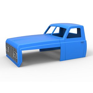 Cab of Big Rig Racing Semi truck Scale 1 to 25
