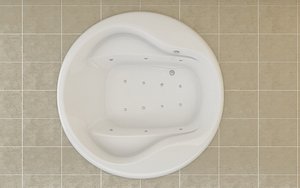 roca waikiki bath 3d model