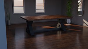 Low Poly DESIGN Table 3D model
