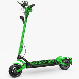 E-Scooter Offroad Green - PBR 3D model