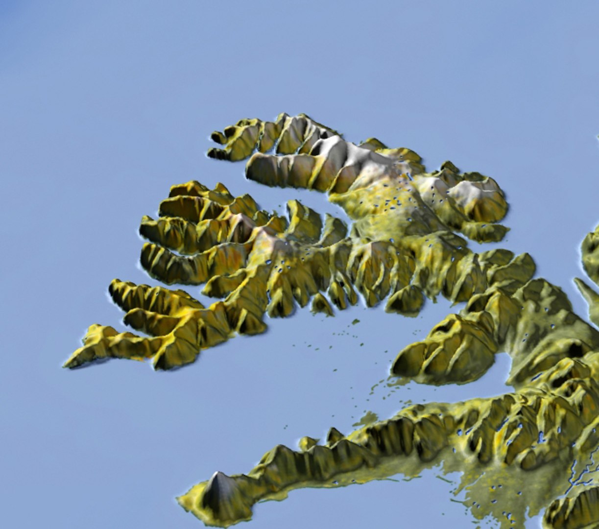 iceland resolution relief maps 3d model