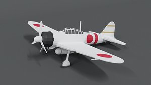 mitsubishi a6m zero wwii model