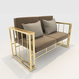 3D Sofa 2 Seater 19