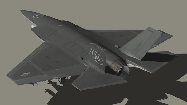 3D model FA35C Autonomous Fighter Jet - TurboSquid 1758602