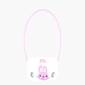 Low Poly Easter Basket