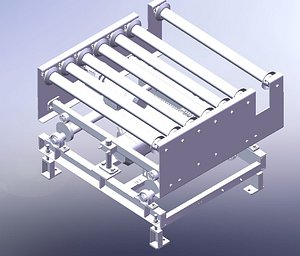Automated Lifting and Transfer Conveyor System 3D CAD Model 3D