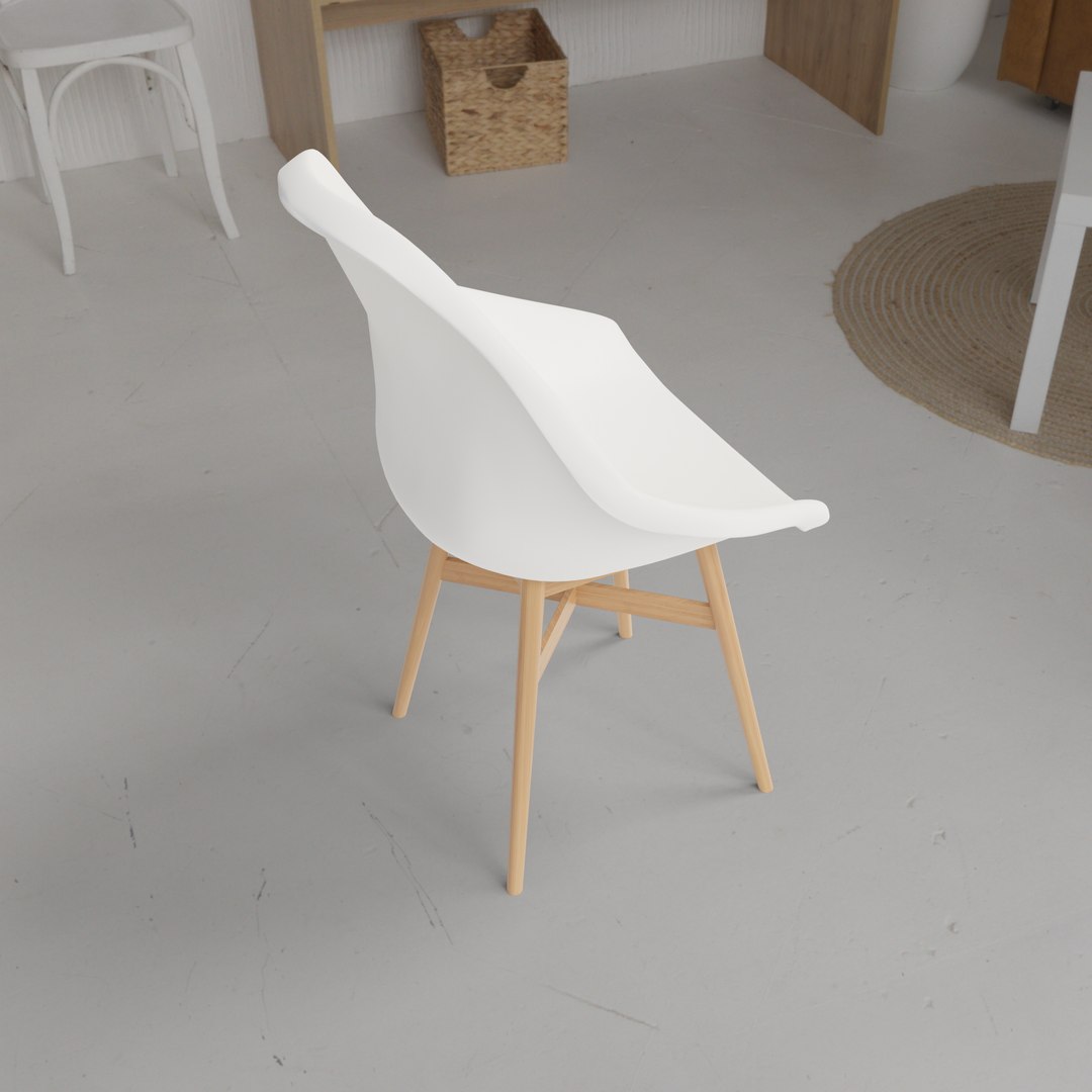 3D Dining Chair IKEA FANBYN Model - TurboSquid 2043270
