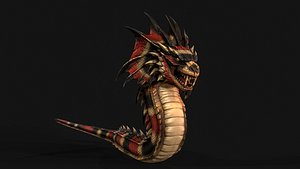 Basilisk Snake2 Character model