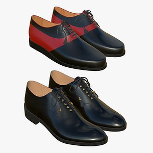 Leather Shoes Realistic V2 3D model