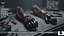 Cyberpunk-Bionik-Prothesenarmhandschuh, Sci-Fi-Charakter, spielfertiges 3D-Modell
