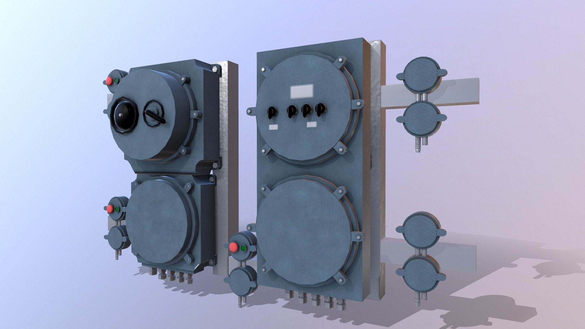 Wall Mounting Electric Panel Model - TurboSquid 2287674