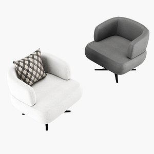 Modern lounge buckle chair model