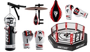 3D Comprehensive Boxing and MMA Gym Equipment Bundle