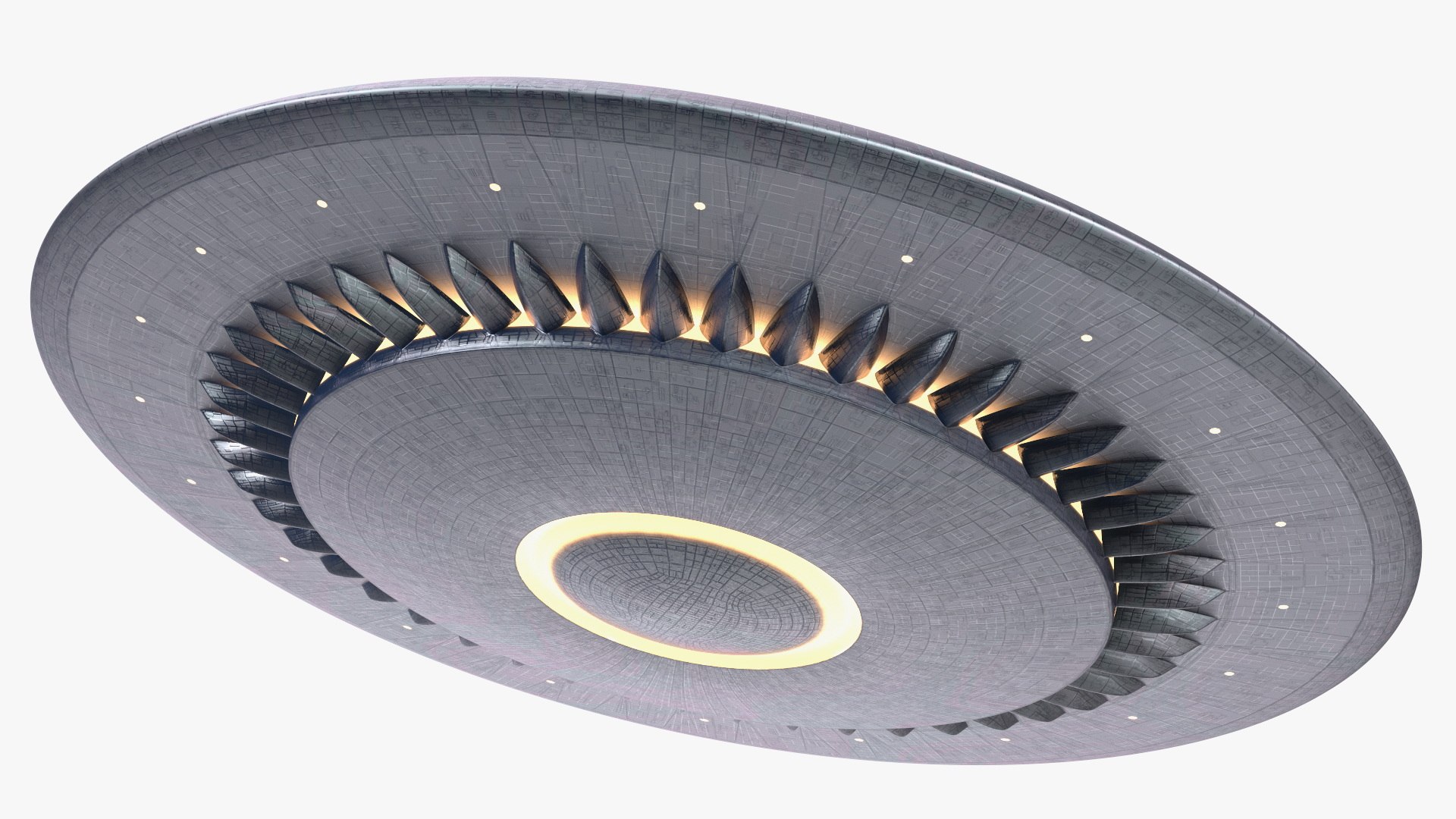 UFO Flying Saucer 3D model preview