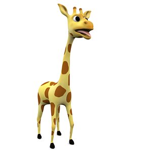 3d cartoon giraffe