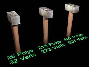 3D hammer01 model