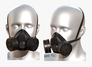 Gas mask protection futuristic technology